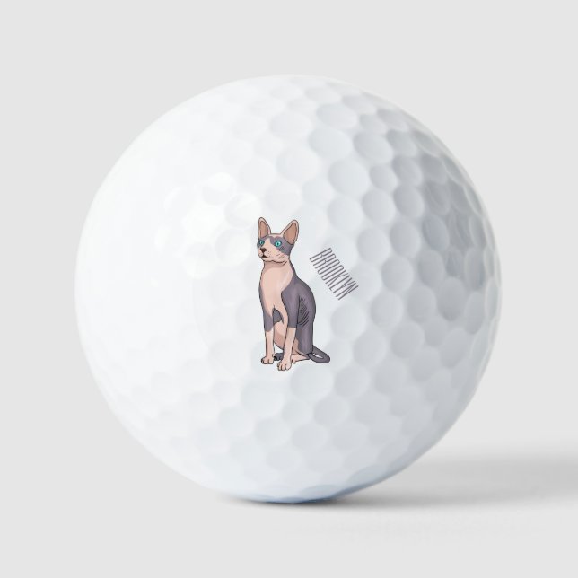 Balles De Golf Sphynx cat (Recto)