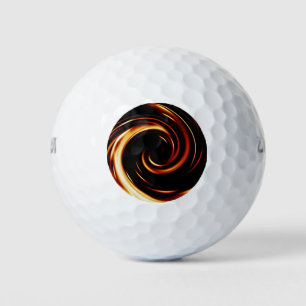 Balles De Golf Spirale liquide d'or