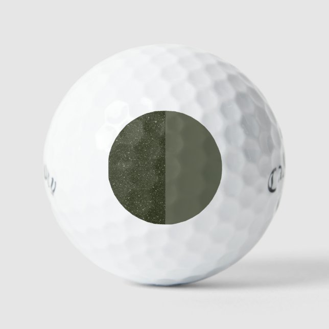 Balles De Golf Split Moss Green Motif Golf Ball - Personnalisable (Recto)