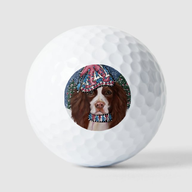 BALLES DE GOLF SPRINGER SPANIEL ANGLAIS         (Recto)