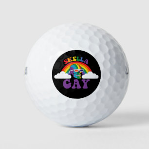 Balles De Golf Squelette Skella Gay Mois des fiertés arc-en-ciel