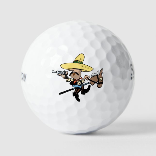 Balles De Golf "Srixon 3x boules de golf "Bandit" design (Recto)