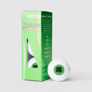 Balles de golf Srixon Soft Feel vert Trèfle noir 3