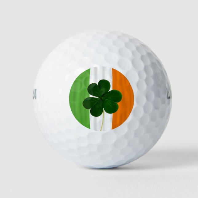 Balles De Golf St Patrick Irlande Shamrock Clover Drapeau irlanda (Devant)