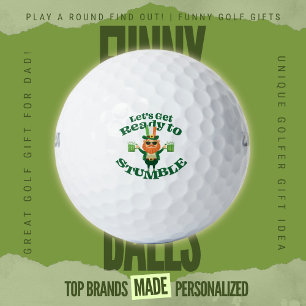 Balles De Golf St Patricks Day Golf Allons-y, Nous Allons Trébuch