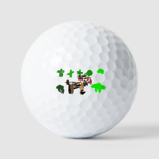 Balles De Golf St Patrick's day Terrier Irlandais (Recto)