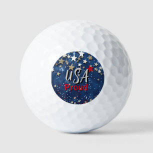 Balles De Golf Star Spanged USA Fière