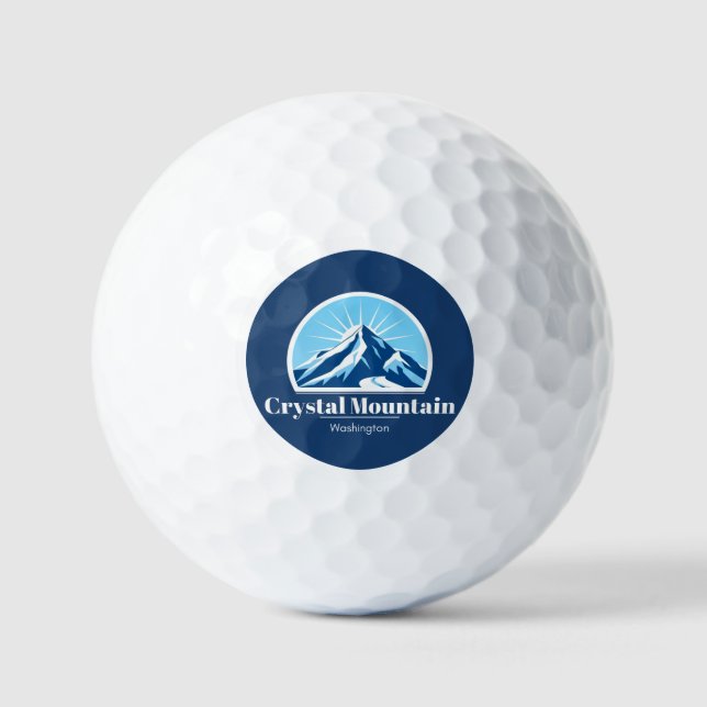 Balles De Golf Station de golf Crystal Mountain Washington (Recto)