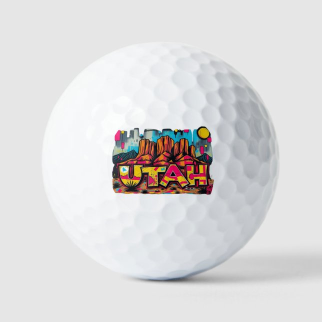 Balles De Golf Station Utah USA Golf resort golfeur golf (Recto)