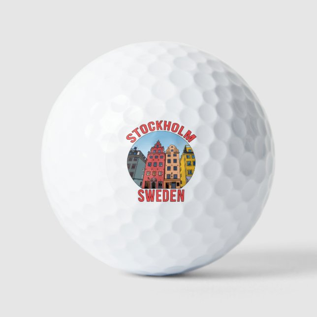 Balles De Golf Stockholm Suède (Recto)