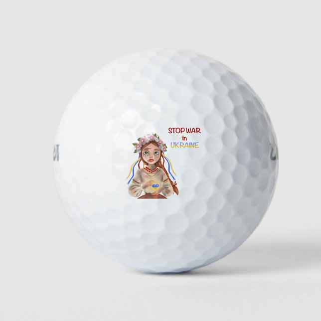 Balles De Golf stop war in Ukraine (Devant)