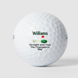 Balles De Golf Straight True Champion Way Personalized Gift