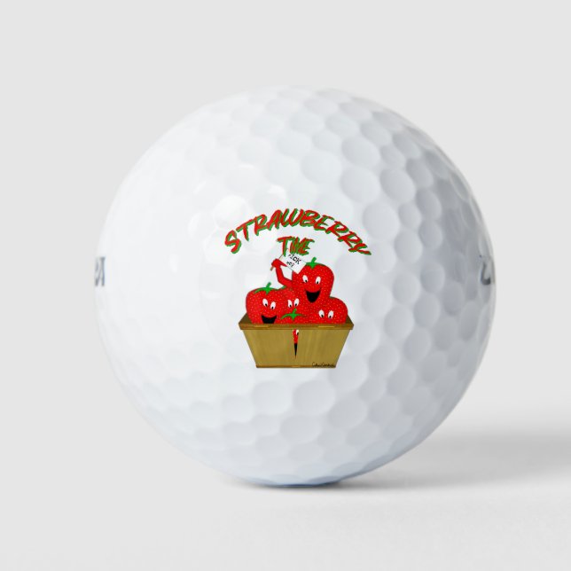 Balles De Golf Strawberry Time ! (Devant)