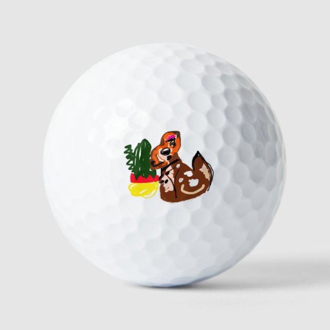 Balles De Golf Style Chihuahua mignon (Recto)