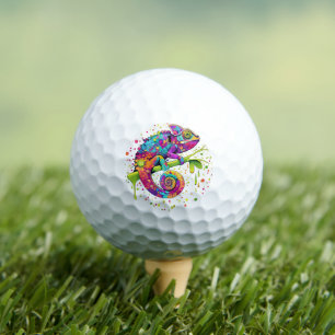 Balles De Golf Style d'aquarelle des teintures Chameleon