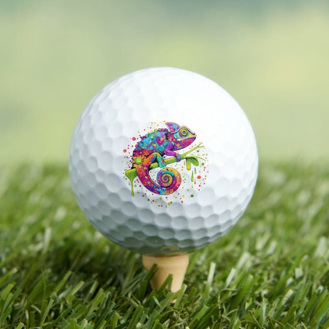 Balles De Golf Style d'aquarelle des teintures Chameleon (T-shirt Insitu)
