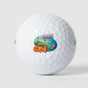 Balles De Golf Style hawaïen