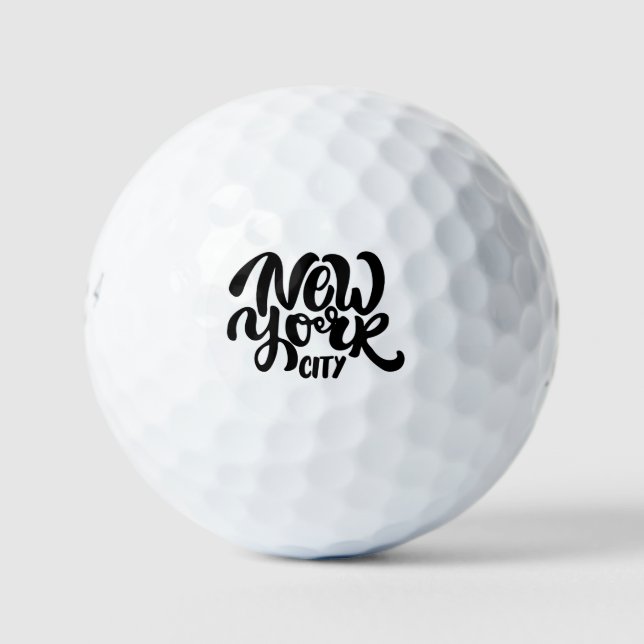 Balles De Golf Style New York (Devant)