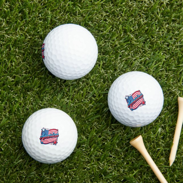 Balles De Golf Stylish America (Herbe in situ)