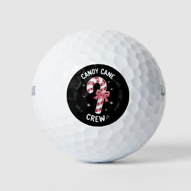 Balles De Golf Sucre de canne Crew Funny Noël bonbon Lover Noël (Devant)