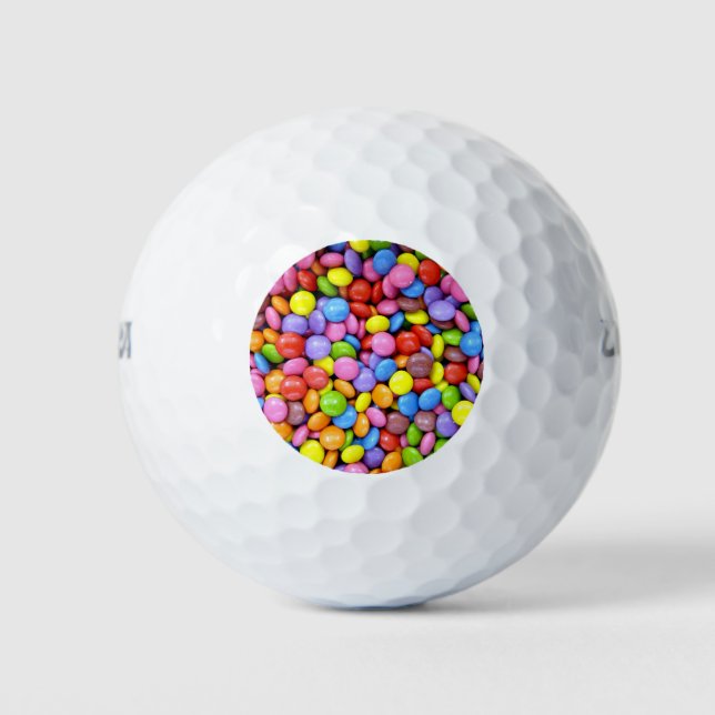 Balles De Golf Sucreries Colorées (Devant)