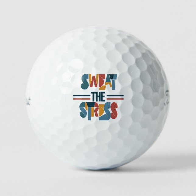 Balles De Golf Suer Le Stress (Recto)