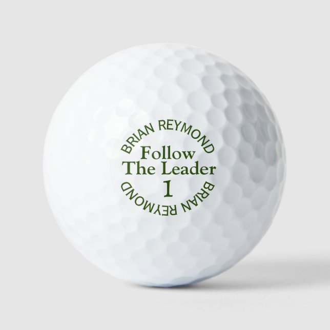 Balles De Golf SUIVEZ LE LEADER 1 Son nom moderne (Recto)