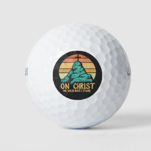 Balles De Golf Sur le Christ le Rocher Solide je se tient