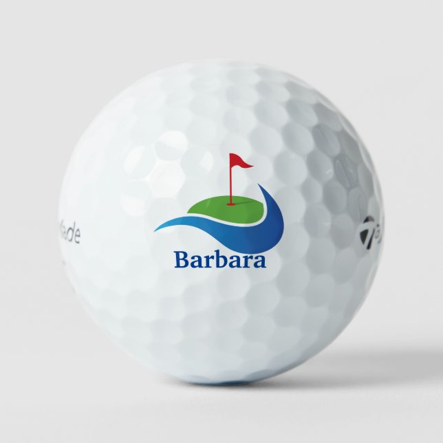 Balles De Golf Sur Les Boules De Golf Sur Mesure Vertes (Recto)