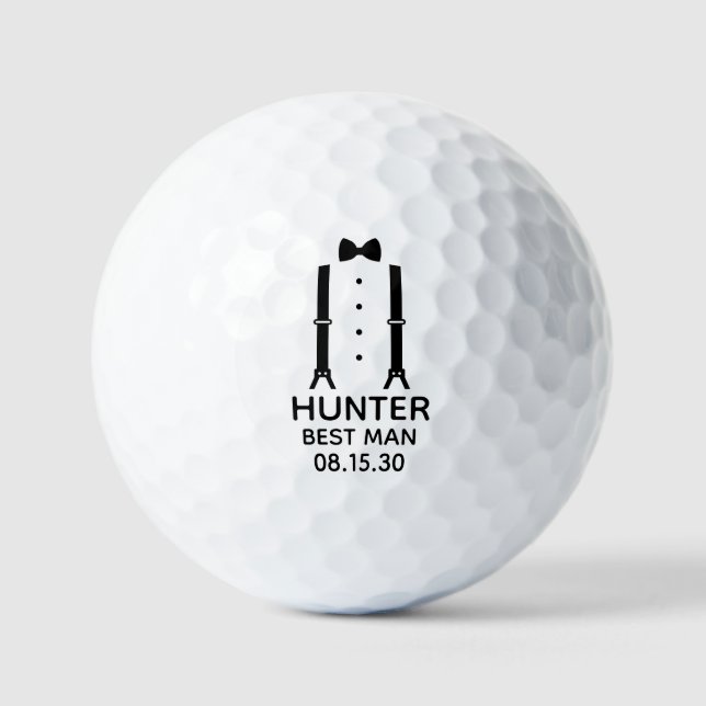 Balles De Golf Suspensions pour le témoin avec nœud papillon (Recto)
