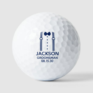 Balles De Golf Suspentes de garçon d'honneur avec nœud papillon