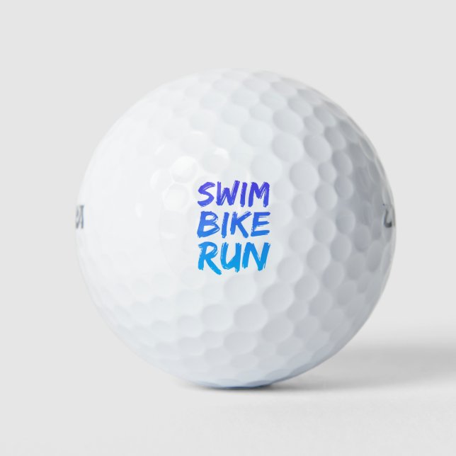 Balles De Golf Swim Bike Run superbe design (Devant)