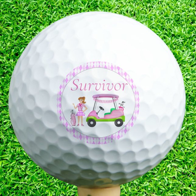 Balles De Golf Swing For Pink Golf Outing Sensibilisation au Canc (Créateur téléchargé)