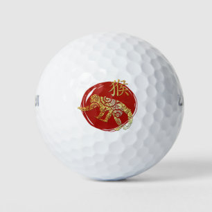 Balles De Golf Symbole chinois de singe Zodiaque Horoscope Conste