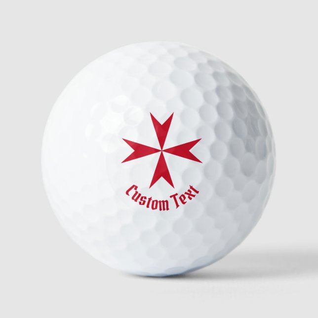 Balles De Golf Symbole de la Croix de Malte (Recto)