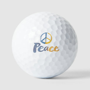 Balles De Golf Symbole de la PAIX Stand With Ukraine - Bals de go