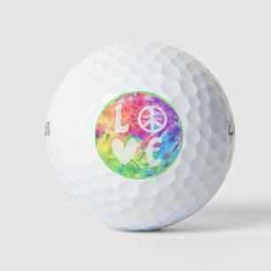 Balles De Golf Symbole de paix de l'amour Pastel Amour Pastel Arc