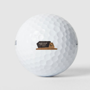 Balles De Golf Symbole du parc national des Badlands