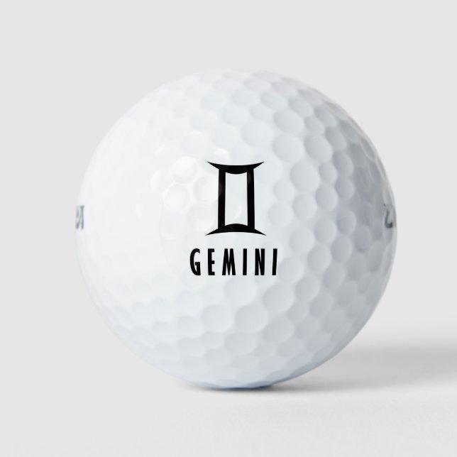 Balles De Golf Symbole du zodiaque de Gemini (Devant)
