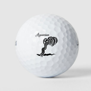 Balles De Golf Symbole et signe du zodiaque Aquarius