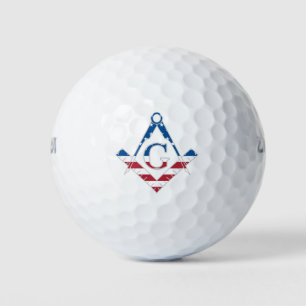 Balles De Golf Symbole freemasonic USA