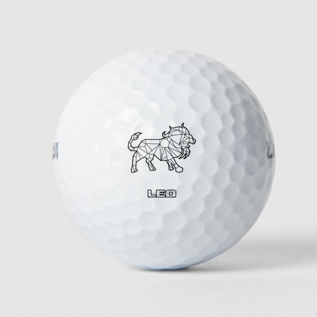 Balles De Golf SYMBOLE LÉO Zodiaque Balls de golf (Devant)