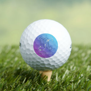 Balles De Golf Symbole Scorpio Zodiac Star Horoscope Constellatio