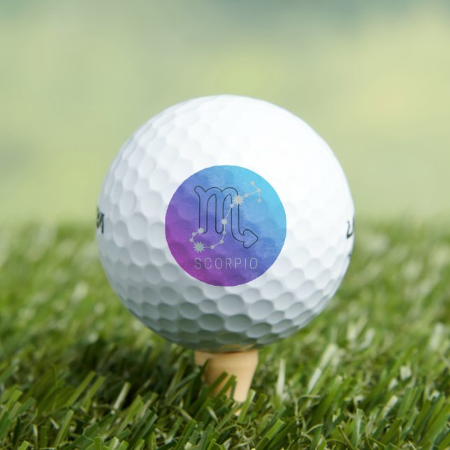 Balles De Golf Symbole Scorpio Zodiac Star Horoscope Constellatio (T-shirt Insitu)