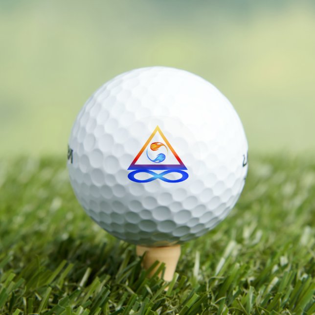 Balles De Golf Symbole Twin Flame - (T-shirt Insitu)