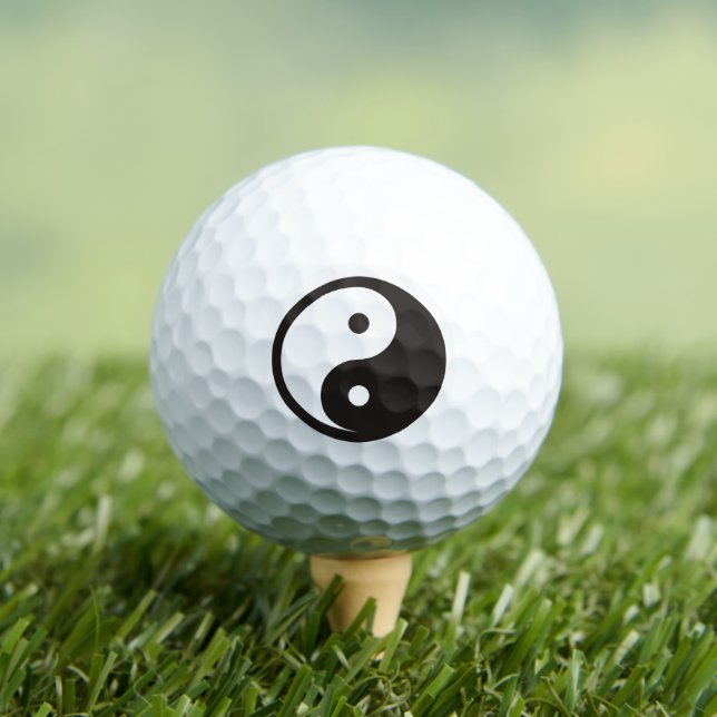 Balles De Golf Symbole Yin Yang - tatouage solide (T-shirt Insitu)