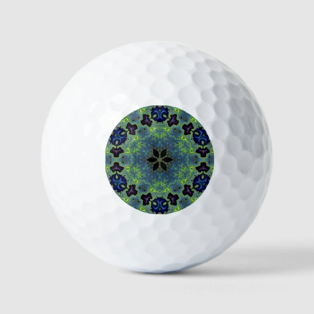 Balles De Golf Symphonie fractale radiante (Recto)