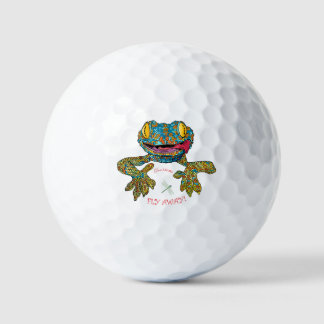 Balles De Golf T-shirt avec lézard