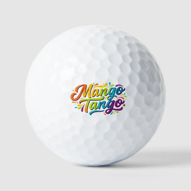 Balles De Golf T-Shirt Mango Tango Vibes Tropicales (Recto)