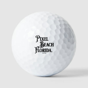 Balles De Golf T-Shirt Pixel Beach Floride